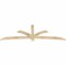 Ekena Millwork Davenport Rough Sawn Timber Gable Bracket, Douglas Fir, 96"W x 32"H x 2"D x 4"F, 8/12 Pitch GBW096X32X0204DAV00RDF - alternate 5